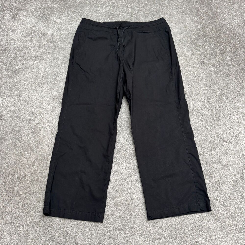 Woolrich Nylon Lightweight Outdoor Pants Womens 10 Black Straight Leg Hiking